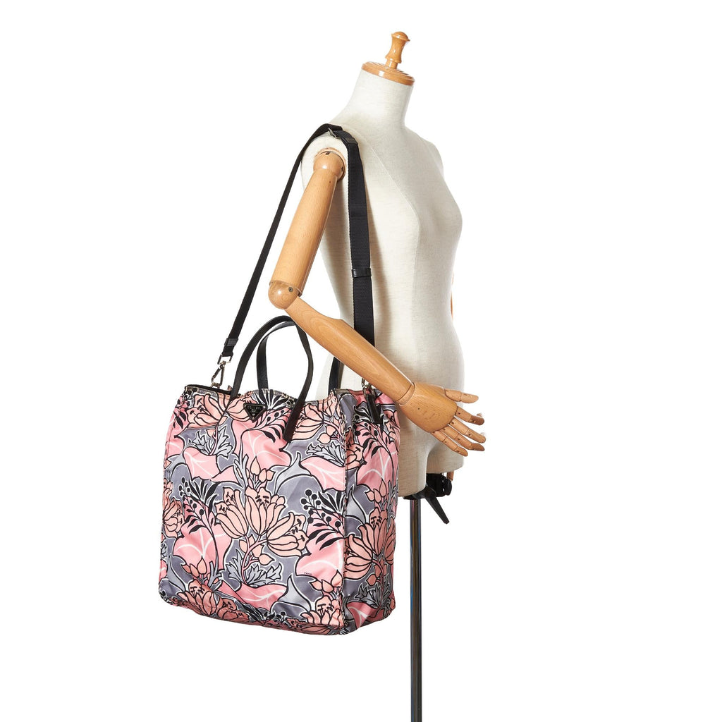 Prada Tessuto Stampato Satchel (SHG-26161)
