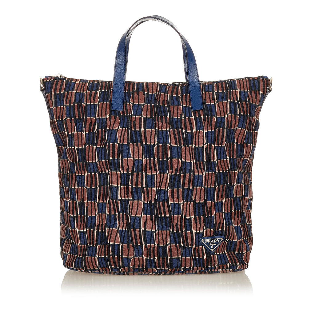 Prada Tessuto Stampato Tote Bag (SHG-26863)