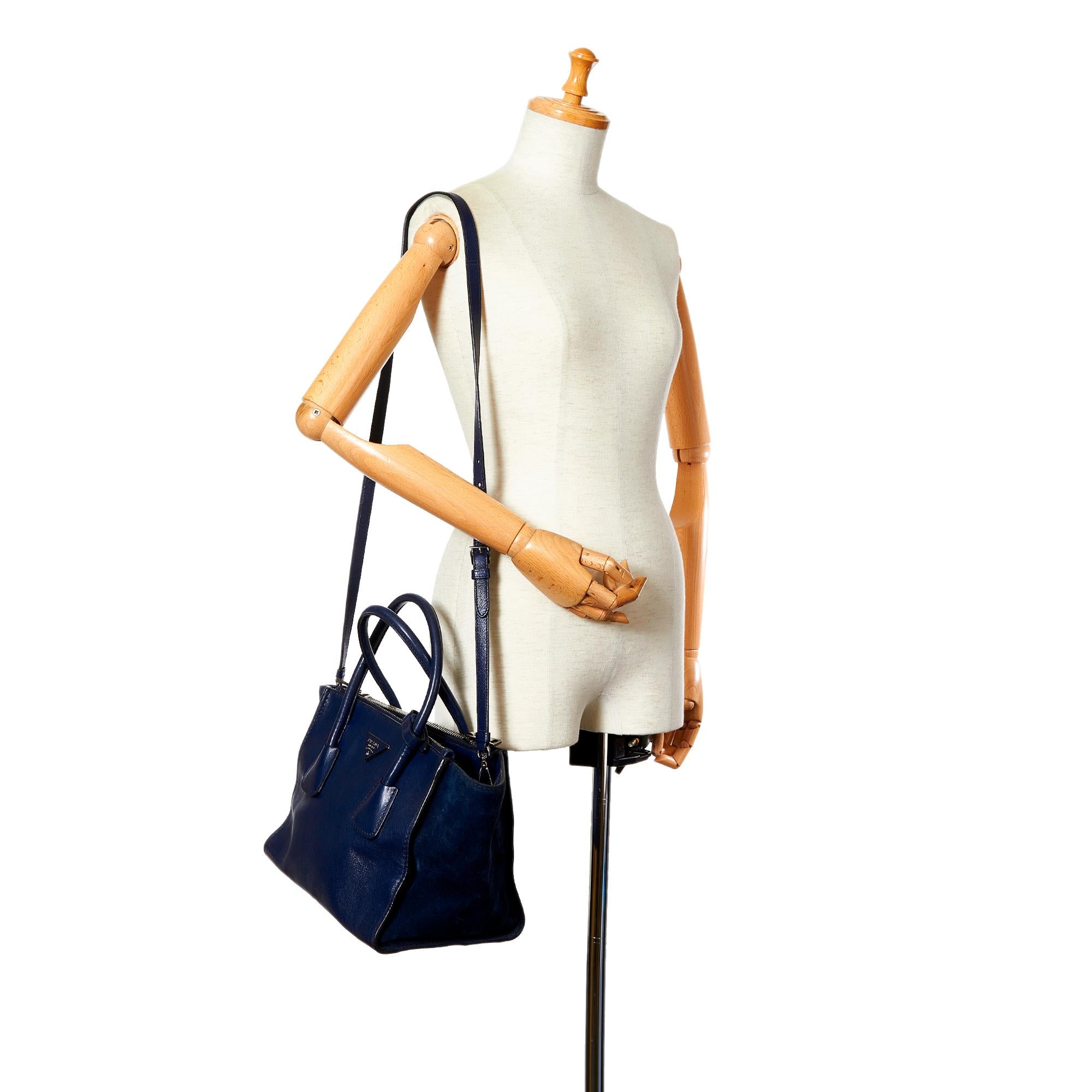 Prada Twin Pocket Leather Satchel (SHG-25676)