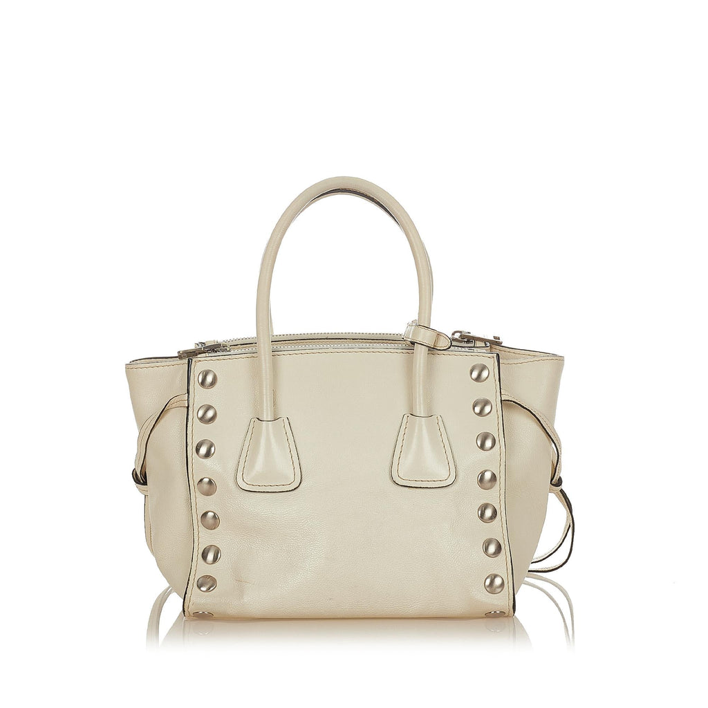 Prada Twin Pocket Leather Satchel (SHG-25708)