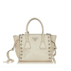Prada Twin Pocket Leather Satchel (SHG-25708)