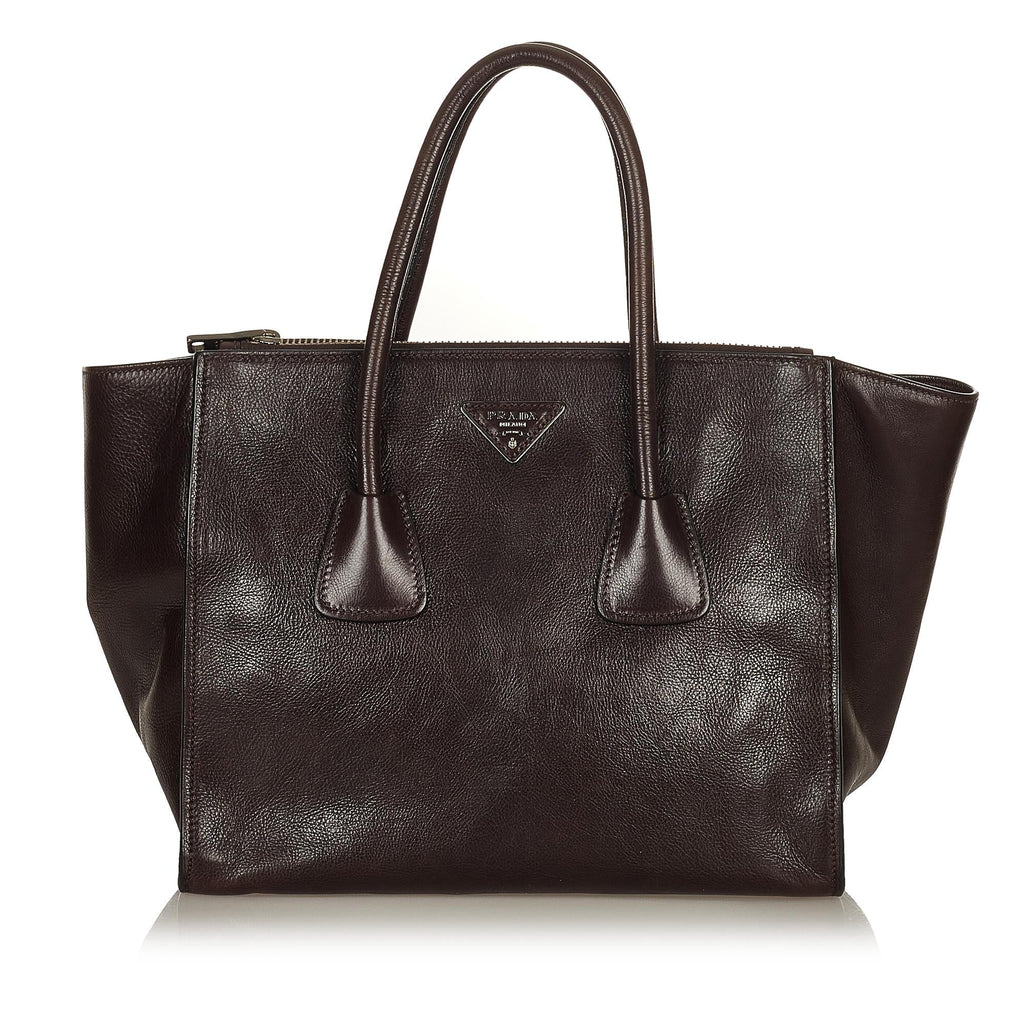 Prada Twin Pocket Leather Satchel (SHG-27087)