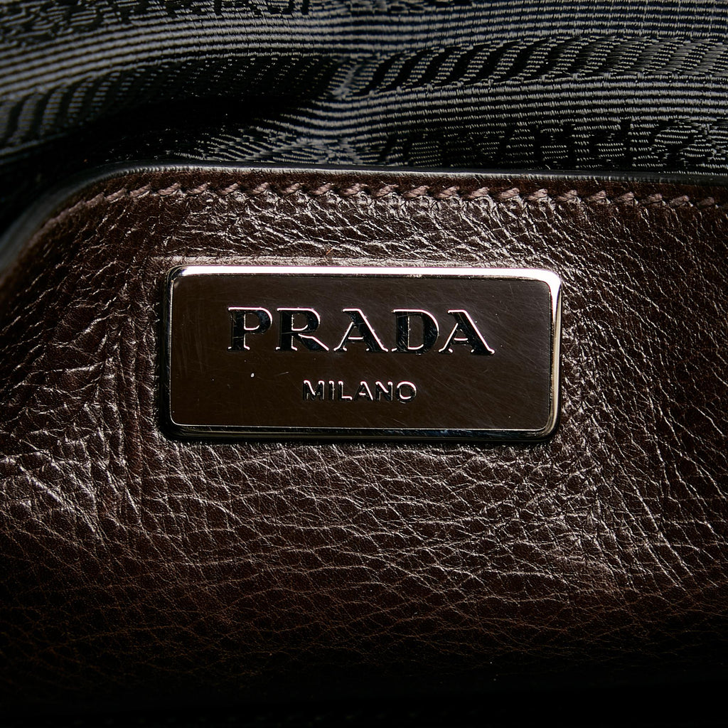 Prada Twin Pocket Leather Satchel (SHG-27087)