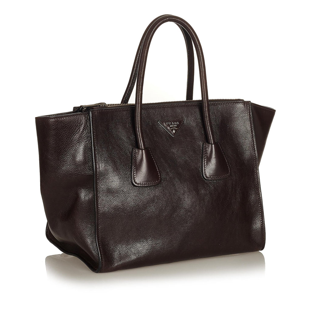 Prada Twin Pocket Leather Satchel (SHG-27087)