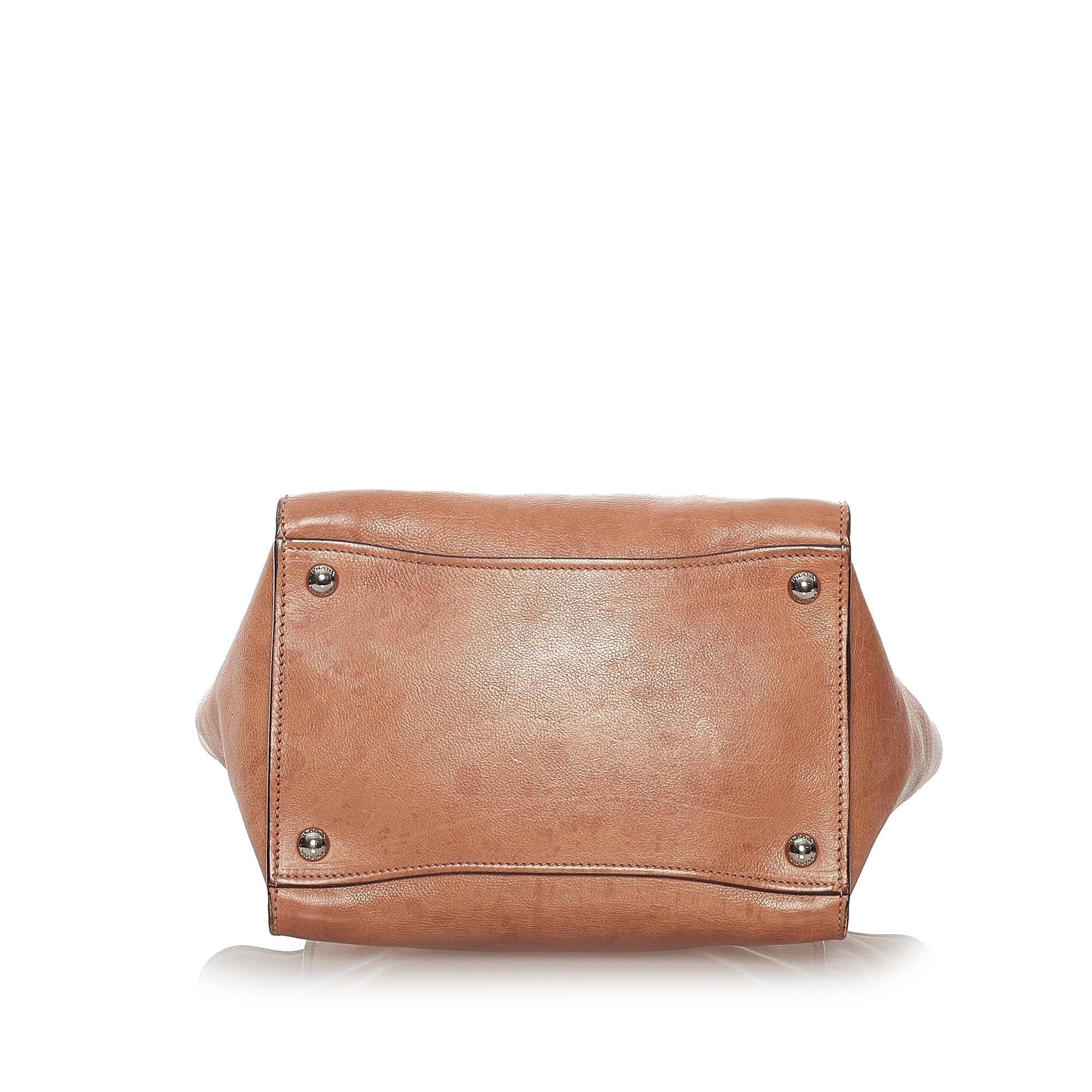Prada Twin Pocket Leather Satchel (SHG-27501)