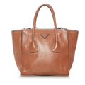 Prada Twin Pocket Leather Satchel (SHG-27501)