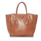 Prada Twin Pocket Leather Satchel (SHG-27501)
