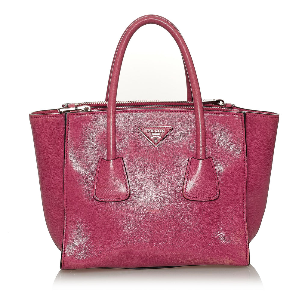 Prada Twin Pocket Leather Satchel (SHG-28484)