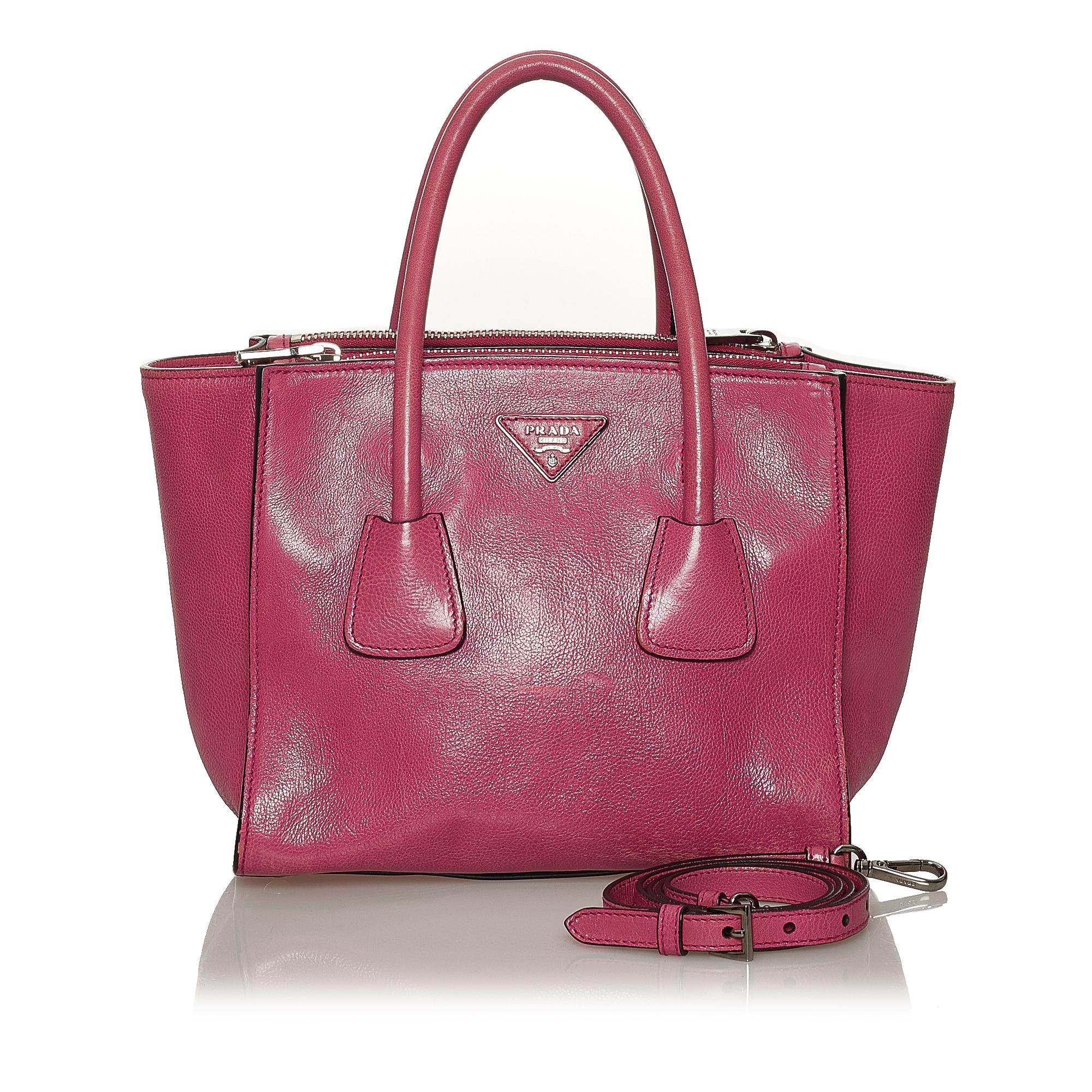 Prada Twin Pocket Leather Satchel (SHG-28484)