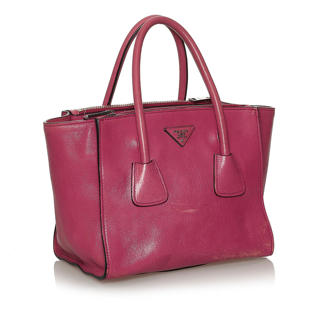 Prada Twin Pocket Leather Satchel (SHG-28484)