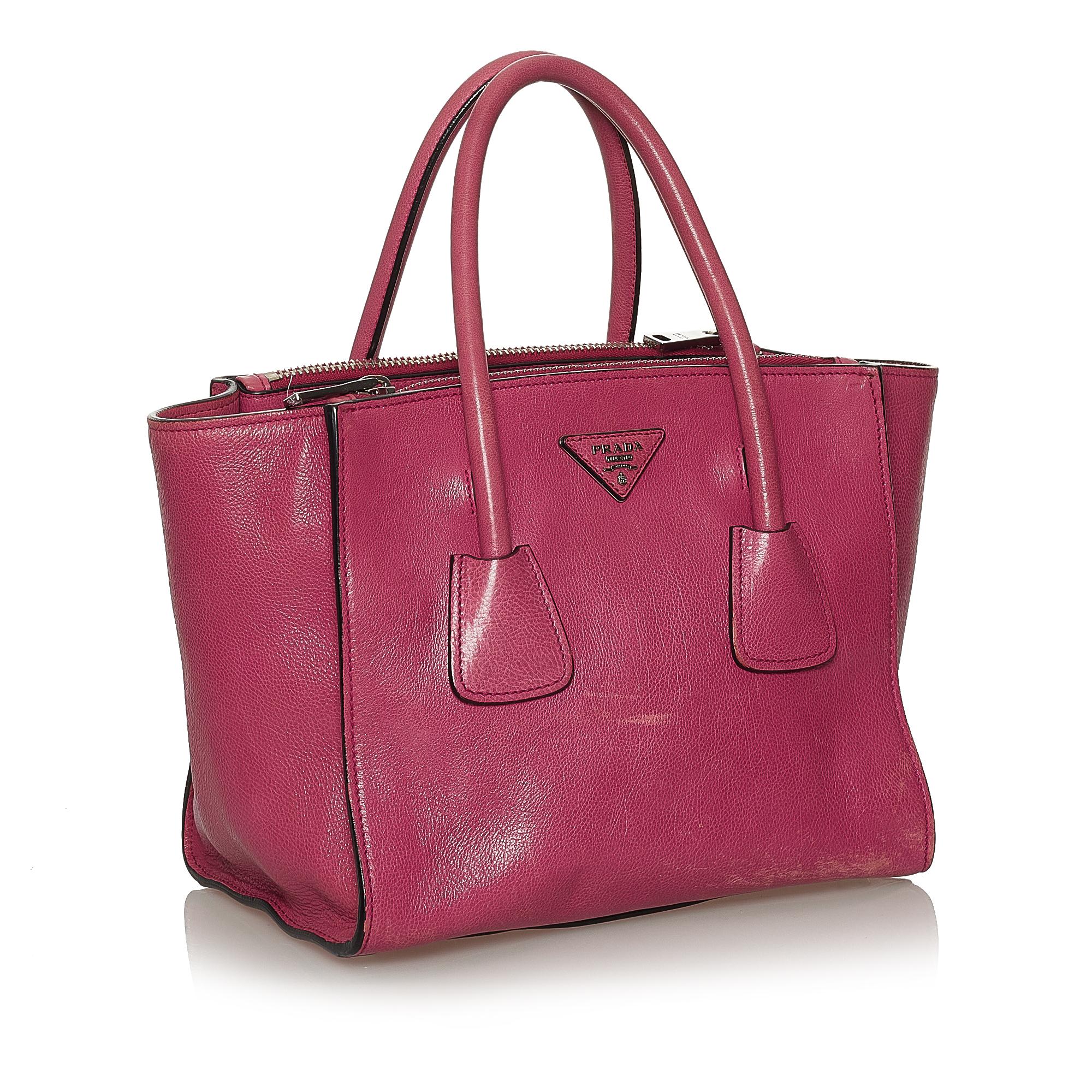 Prada Twin Pocket Leather Satchel (SHG-28484)