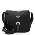 Prada Vintage Tessuto Buckle Messenger Bag (SHF-17211)