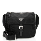 Prada Vintage Tessuto Buckle Messenger Bag (SHF-17211)