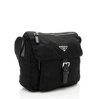 Prada Vintage Tessuto Buckle Messenger Bag (SHF-17211)