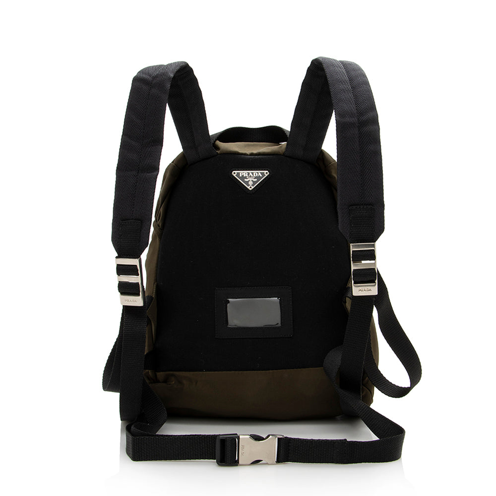 Prada Vintage Tessuto Buckle Small Backpack (SHF-14289)