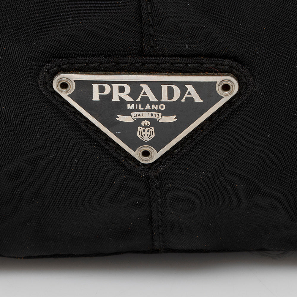 Prada Vintage Tessuto Lucite Handle Tote (SHF-18262)