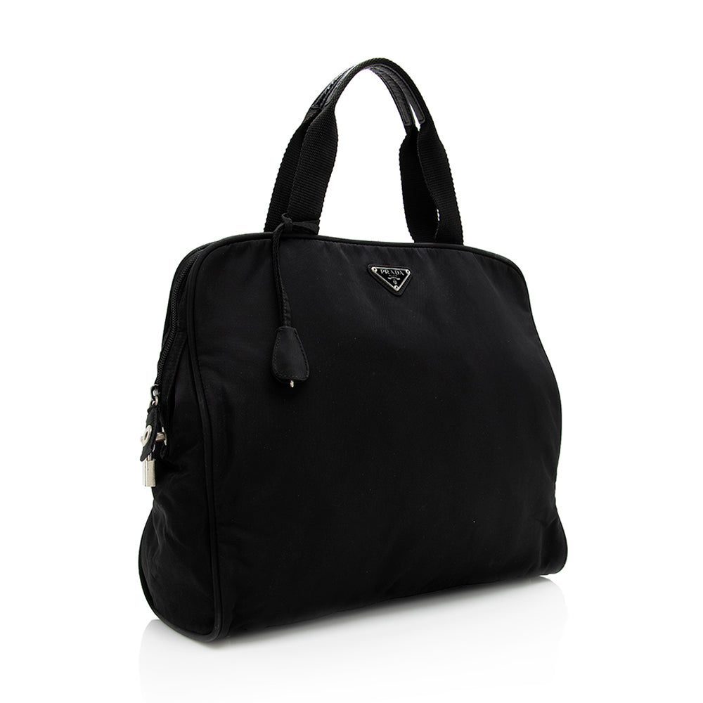 Prada Vintage Tessuto Satchel (SHF-18500)