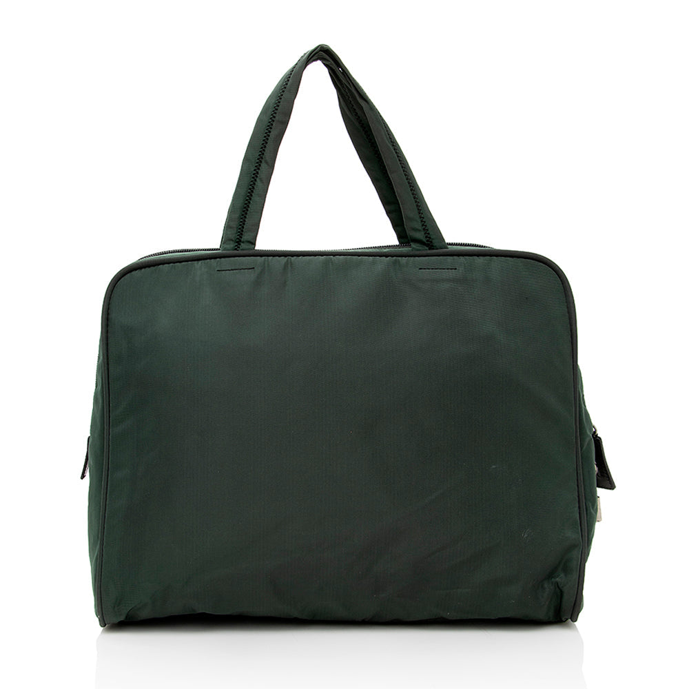 Prada Vintage Tessuto Zip Satchel (SHF-18039)