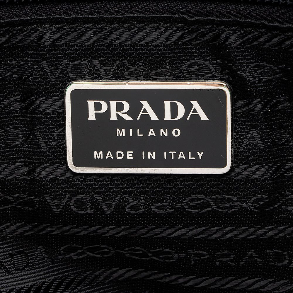 Prada Vintage Tessuto Zip Satchel (SHF-18039)