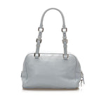 Prada Vitello Daino Canapa Logo Shoulder Bag (SHG-15327)