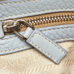 Prada Vitello Daino Canapa Logo Shoulder Bag (SHG-15327)