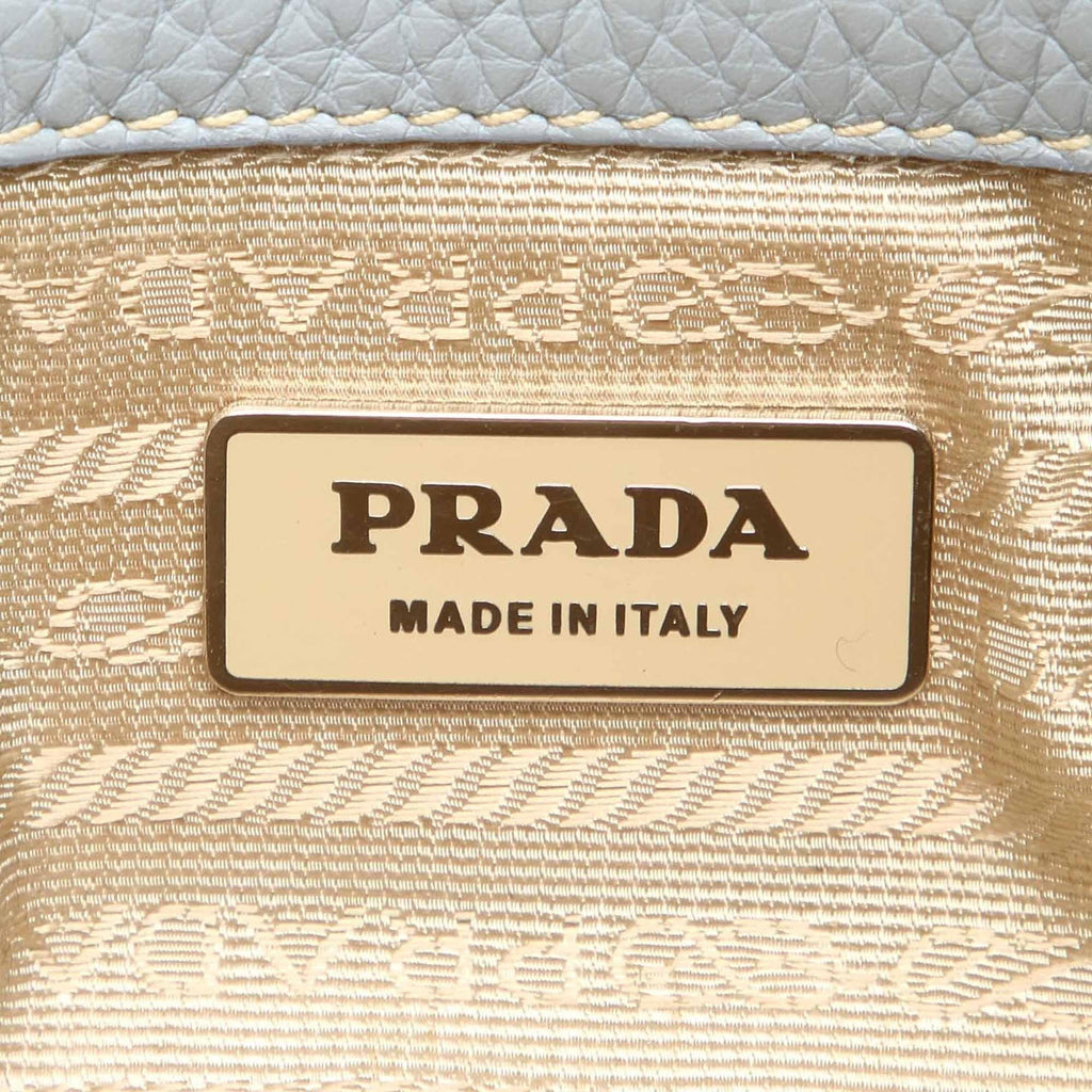 Prada Vitello Daino Canapa Logo Shoulder Bag (SHG-15327)