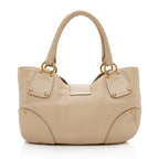 Prada Vitello Daino Leather Pushlock Tote (SHF-16679)