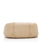 Prada Vitello Daino Leather Pushlock Tote (SHF-16679)