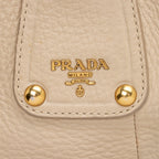 Prada Vitello Daino Leather Pushlock Tote (SHF-16679)