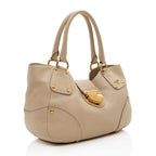 Prada Vitello Daino Leather Pushlock Tote (SHF-16679)