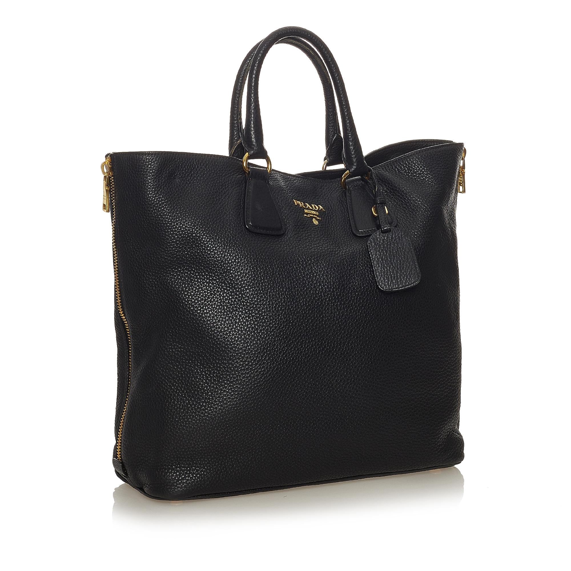 Prada Vitello Daino Leather Satchel (SHG-28035)