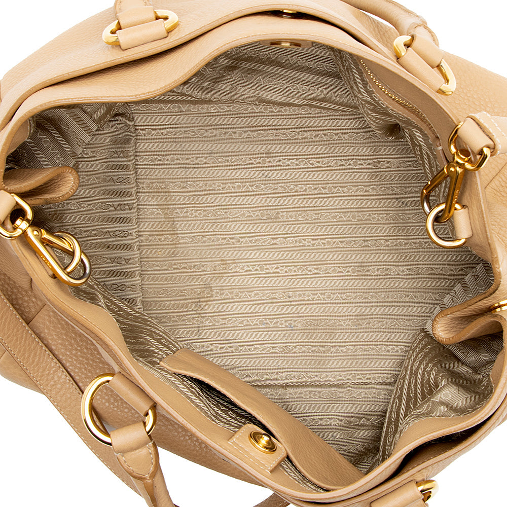 Prada Vitello Daino Leather Tote (SHF-17075)