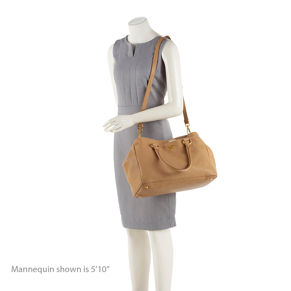 Prada Vitello Daino Leather Tote (SHF-17075)