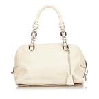 Prada Vitello Daino Logo Handbag (SHG-24212)