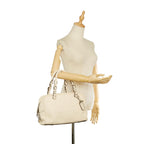 Prada Vitello Daino Logo Handbag (SHG-24212)
