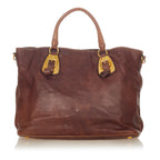 Prada Vitello Daino Satchel (SHG-26263)