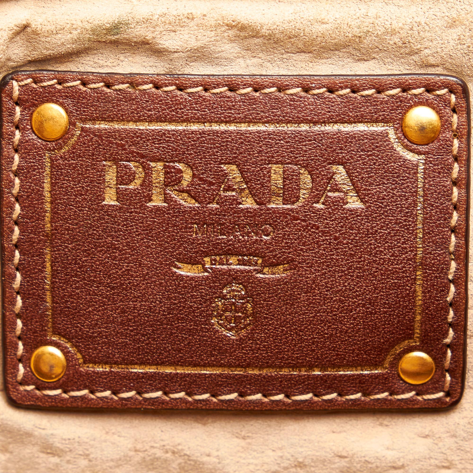 Prada Vitello Daino Satchel (SHG-26263)