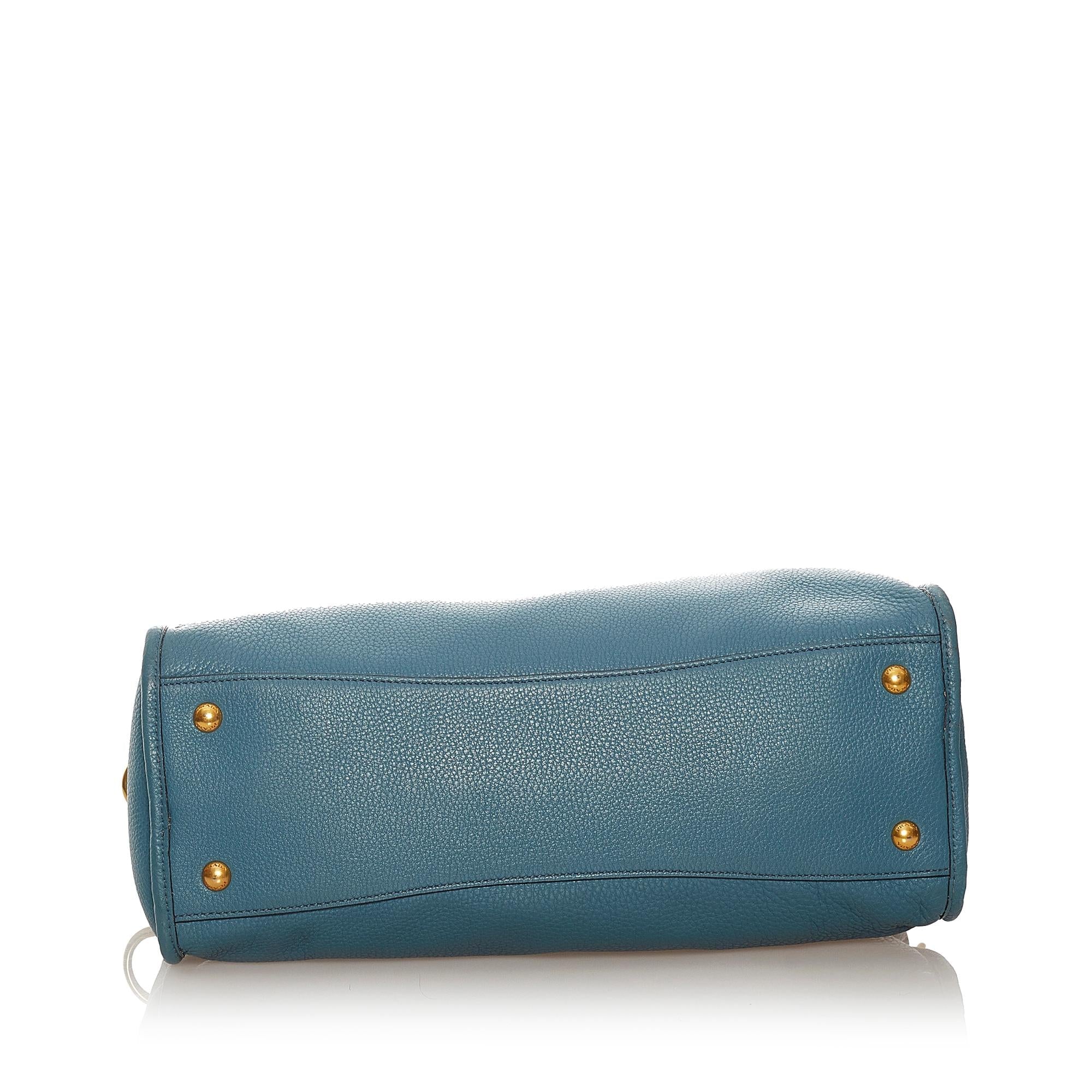Prada Vitello Daino Satchel (SHG-27312)