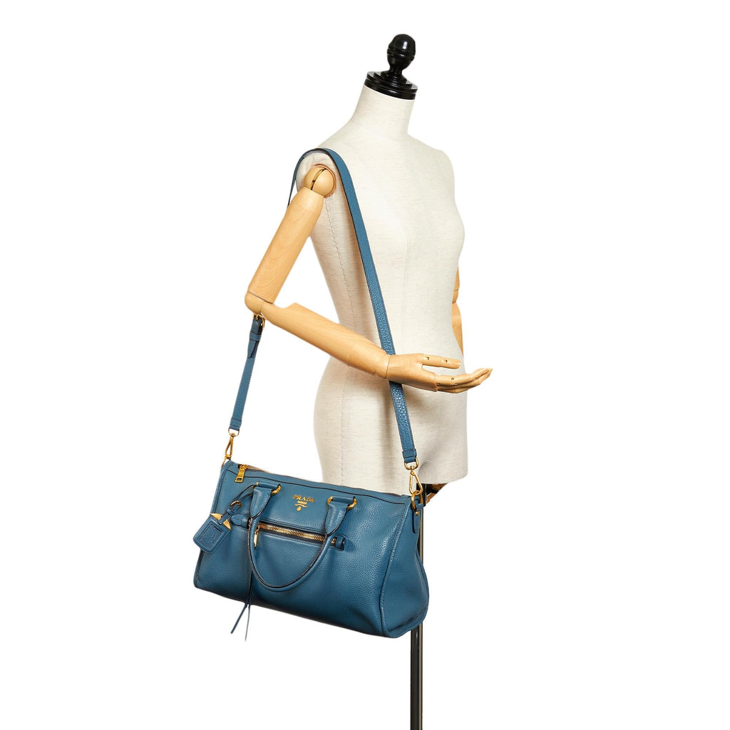 Prada Vitello Daino Satchel (SHG-27312)
