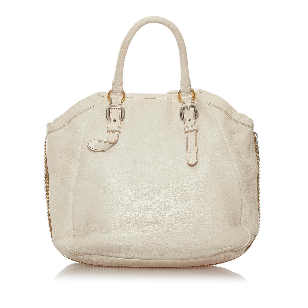 Prada Vitello Daino Satchel (SHG-27636)