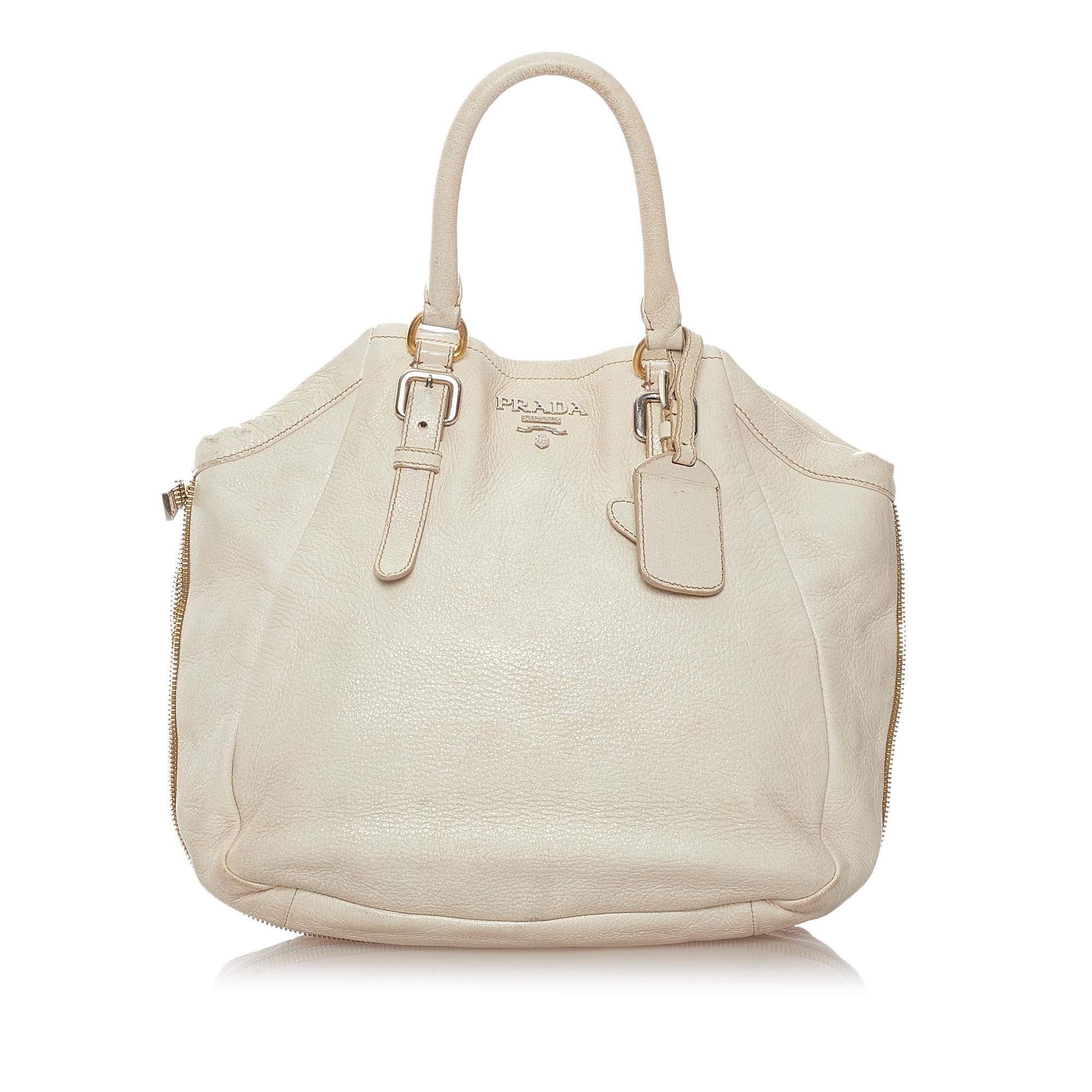 Prada Vitello Daino Satchel (SHG-27636)
