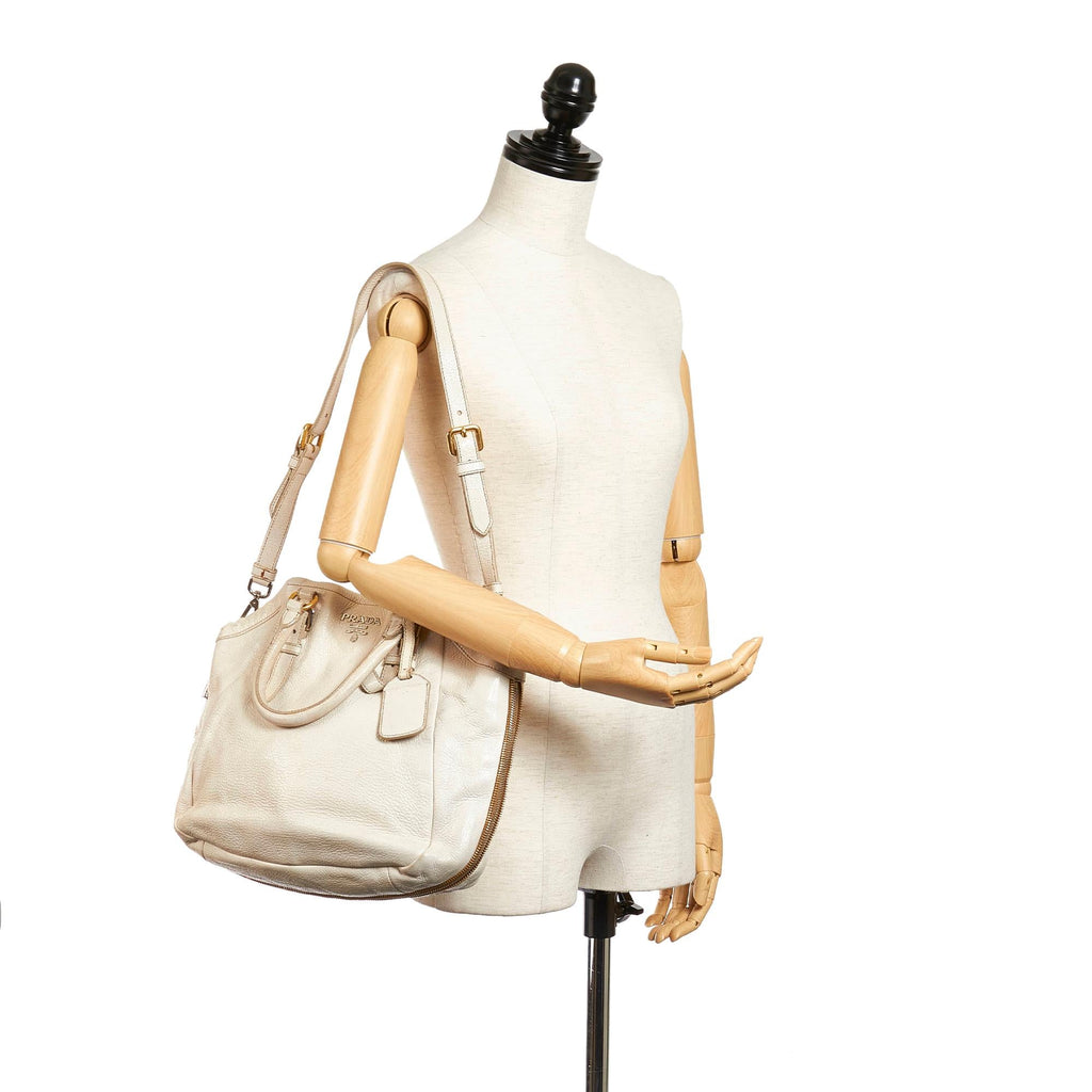 Prada Vitello Daino Satchel (SHG-27636)