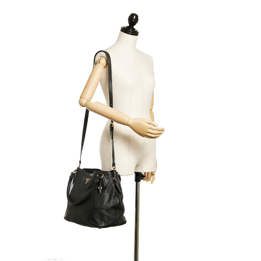 Prada Vitello Daino Satchel (SHG-28077)