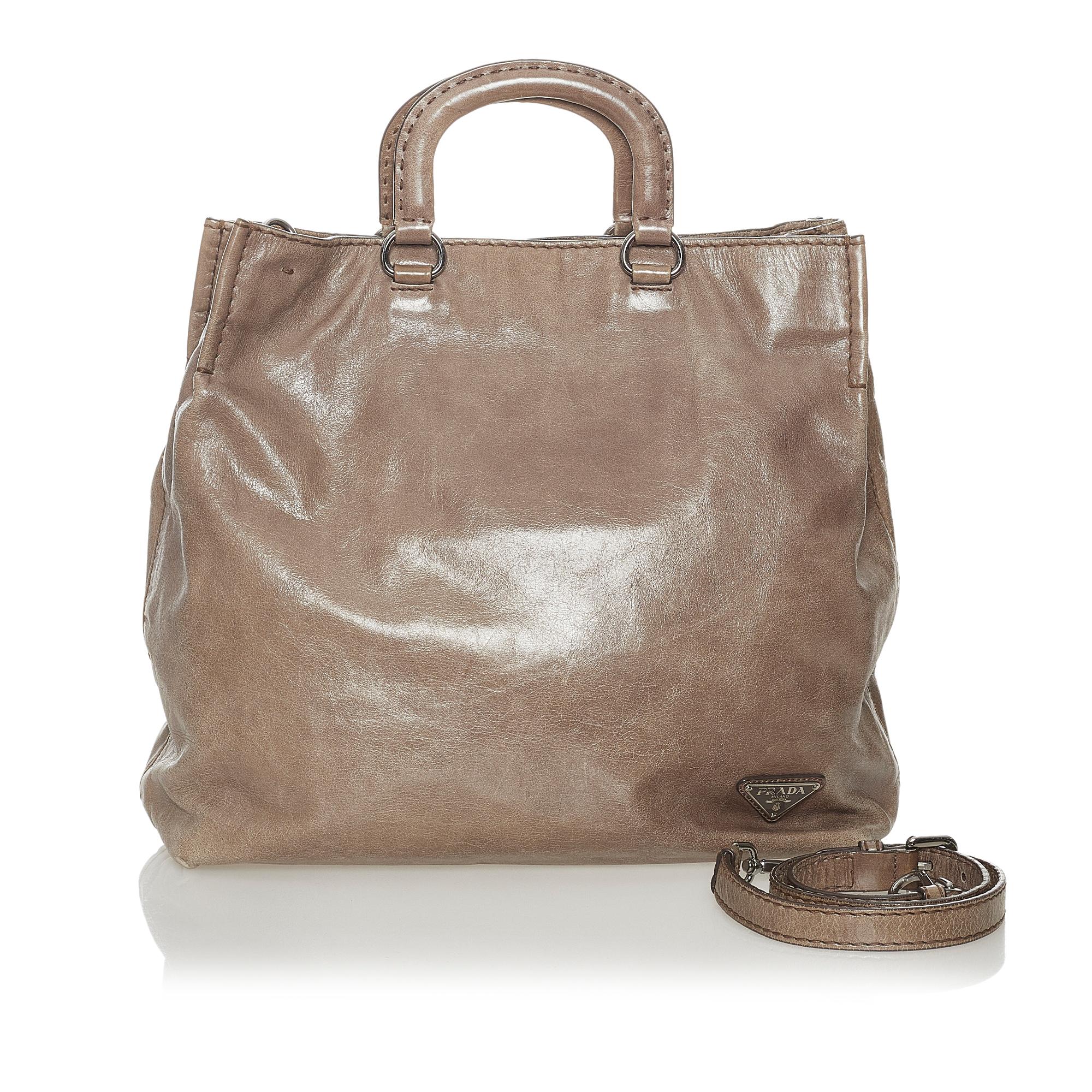 Prada Vitello Daino Satchel (SHG-28079)