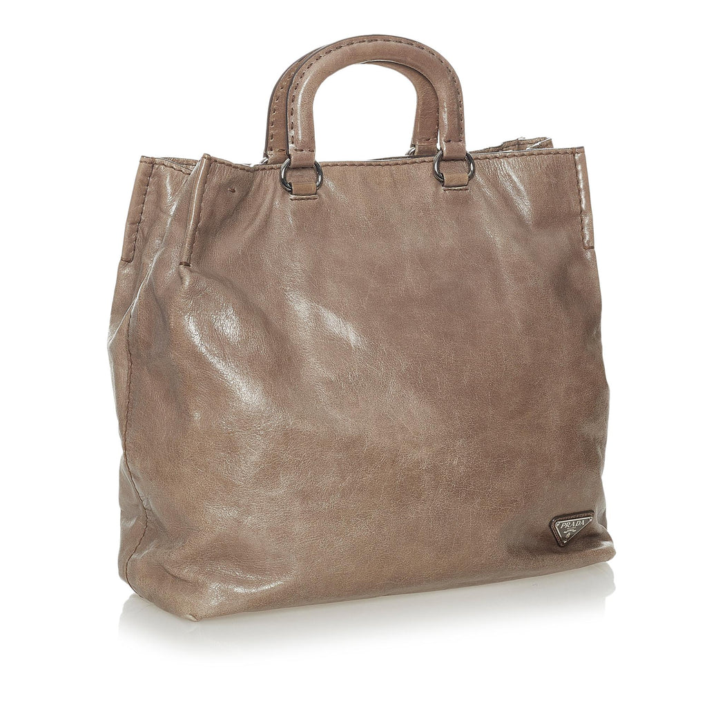 Prada Vitello Daino Satchel (SHG-28079)