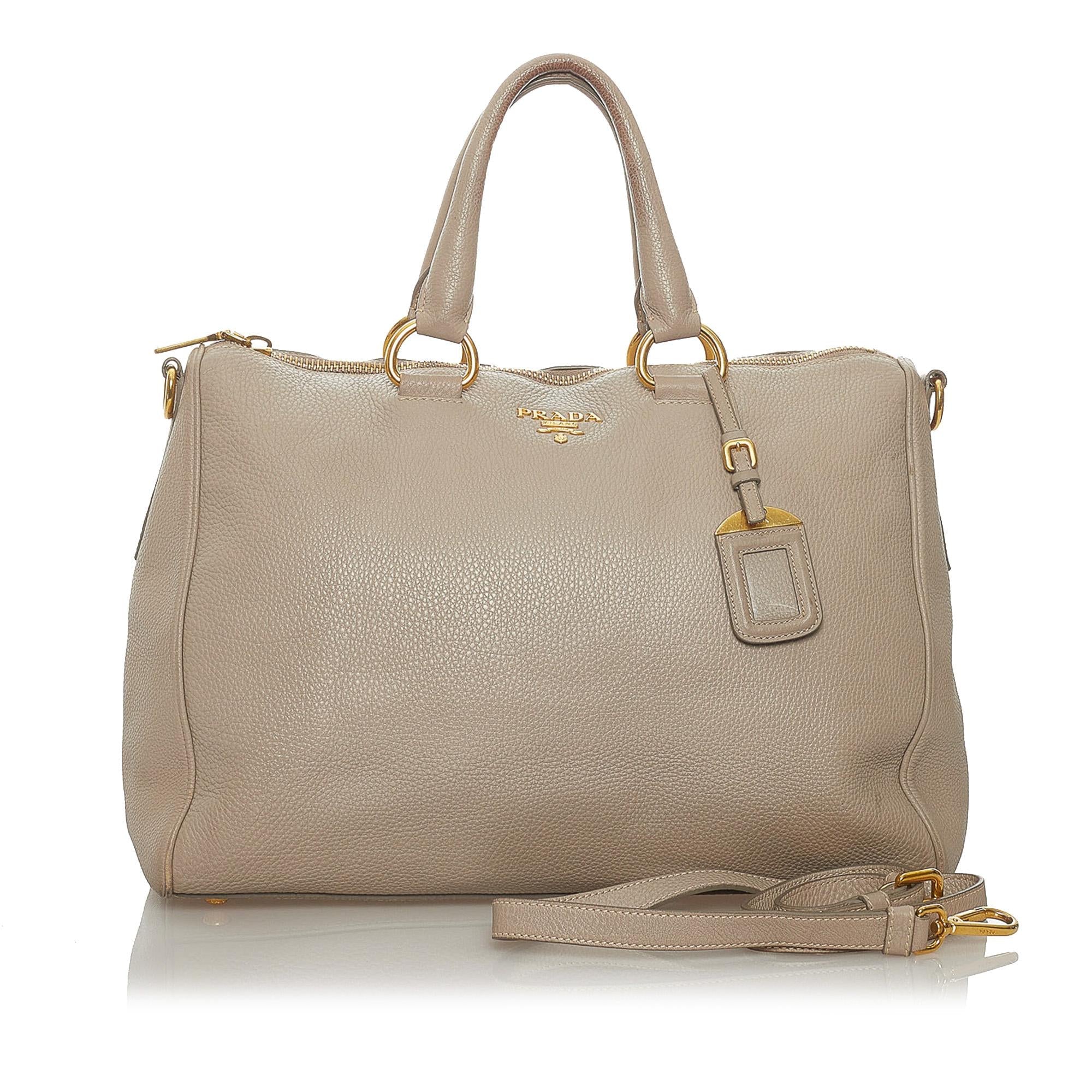 Prada Vitello Daino Satchel (SHG-28508)