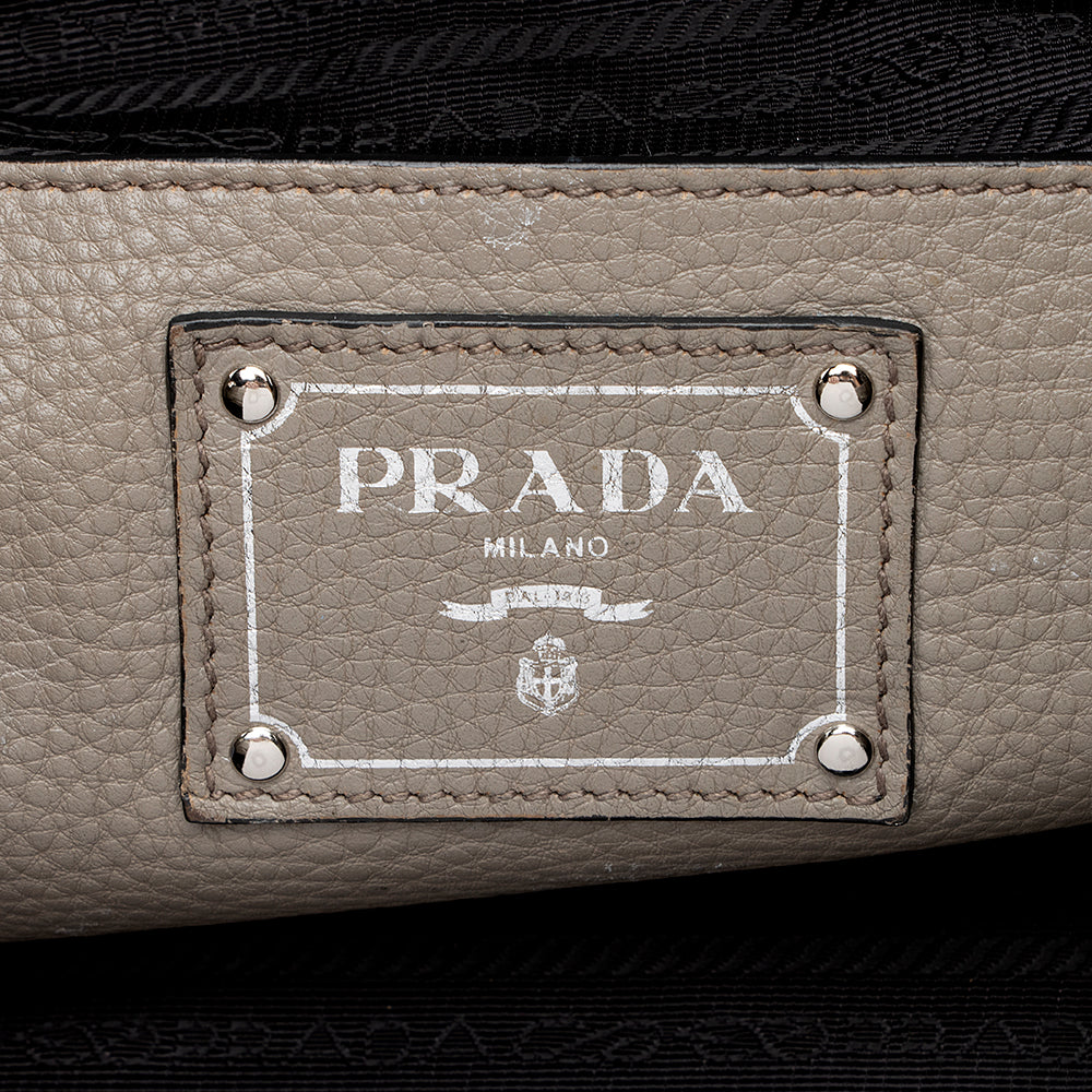 Prada Vitello Daino Shopping Tote (SHF-14946)