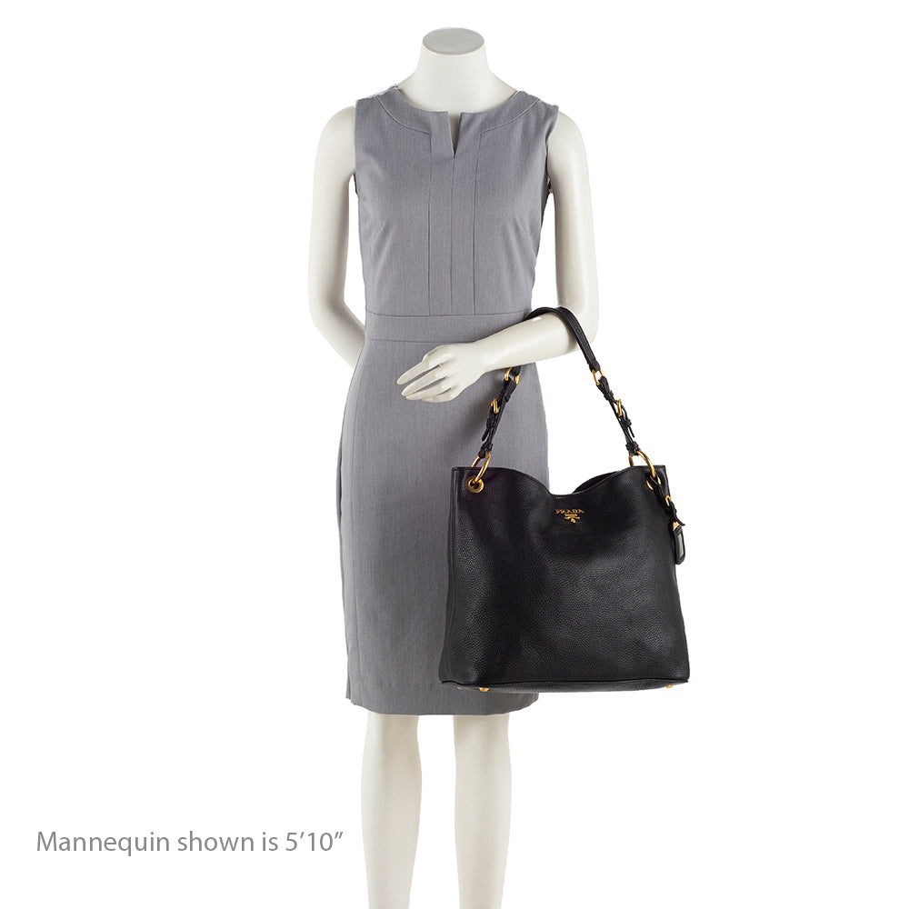 Prada Vitello Daino Shoulder Bag (SHF-17978)