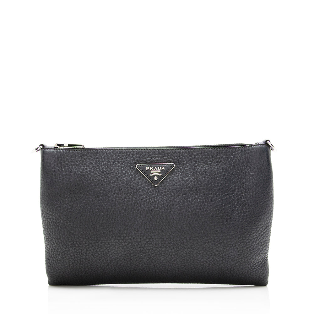 Prada Vitello Daino Wristlet (SHF-16976)