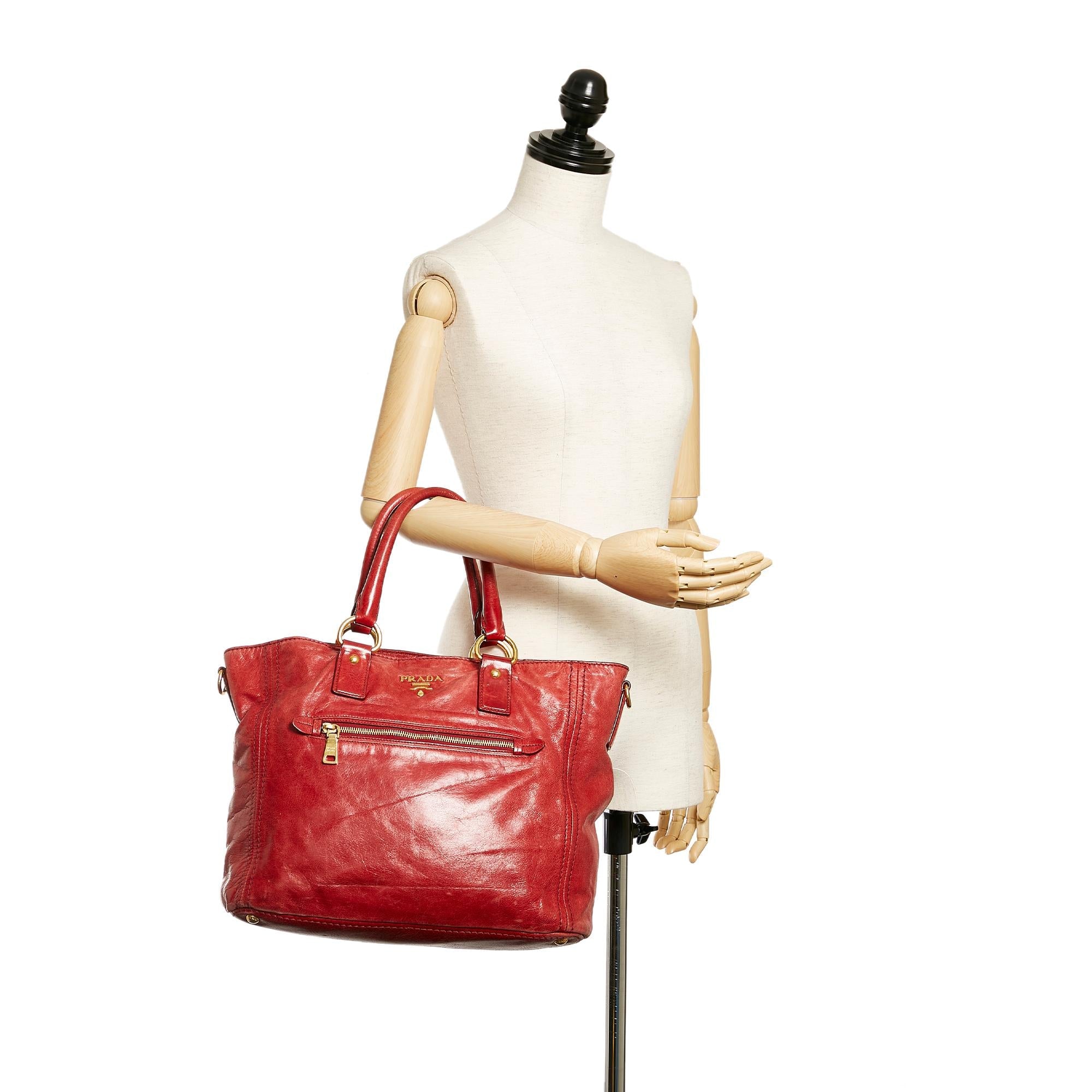 Prada Vitello Lux Tote Bag (SHG-28081)